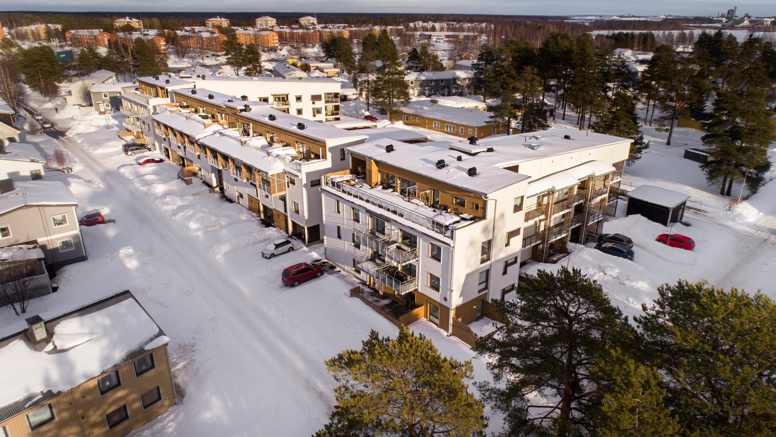 Nordmark & Nordmark arkitekter, BRF Trädgården, HSB, Lindbäcks, Lövskatan, Luleå, flerbostadshus