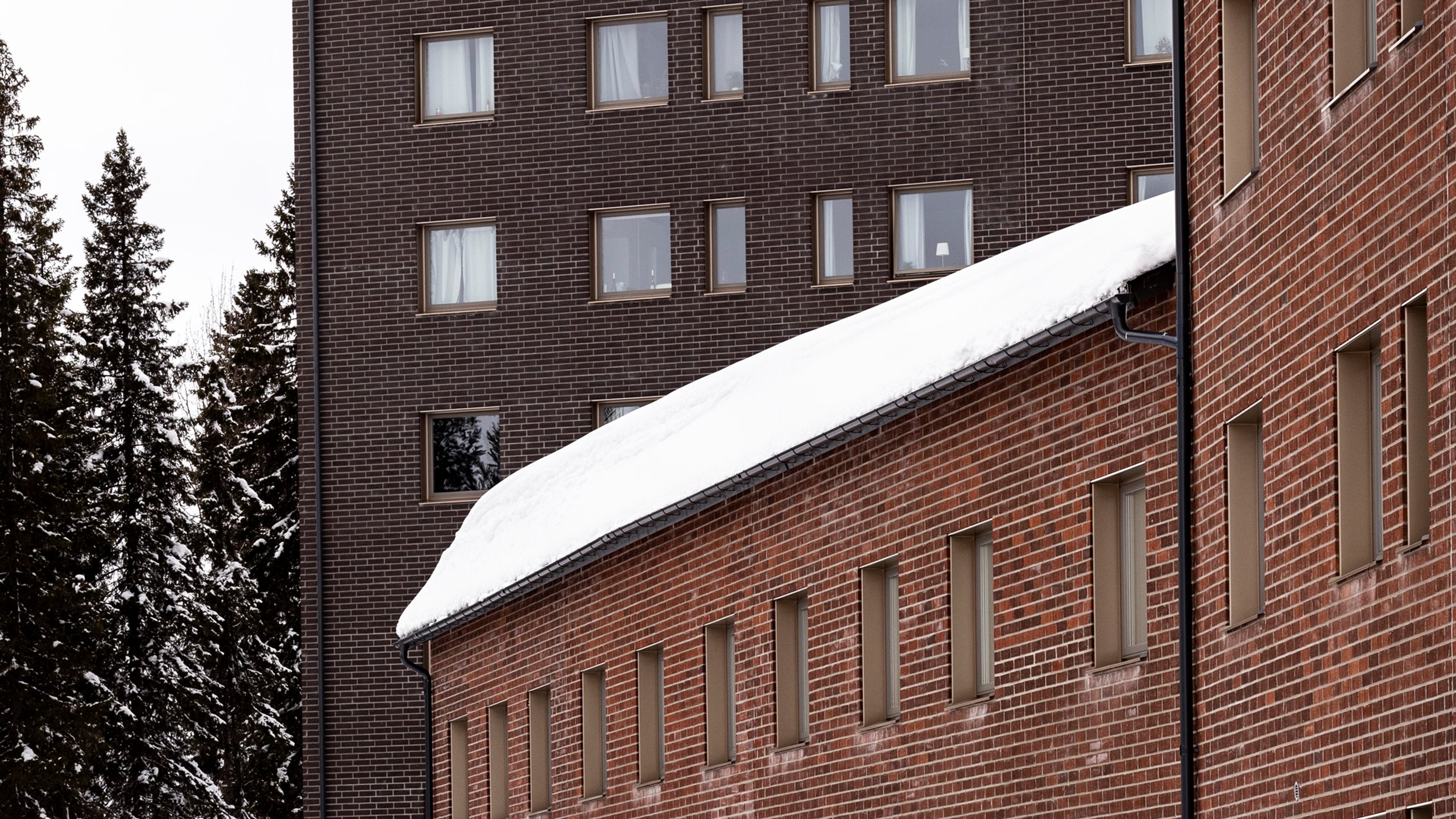 Nordmark & Nordmark arkitekter, studentbostad, Campus LTU, Porsön, Luleå, flerbostadshus, tegel, Lindbäcks