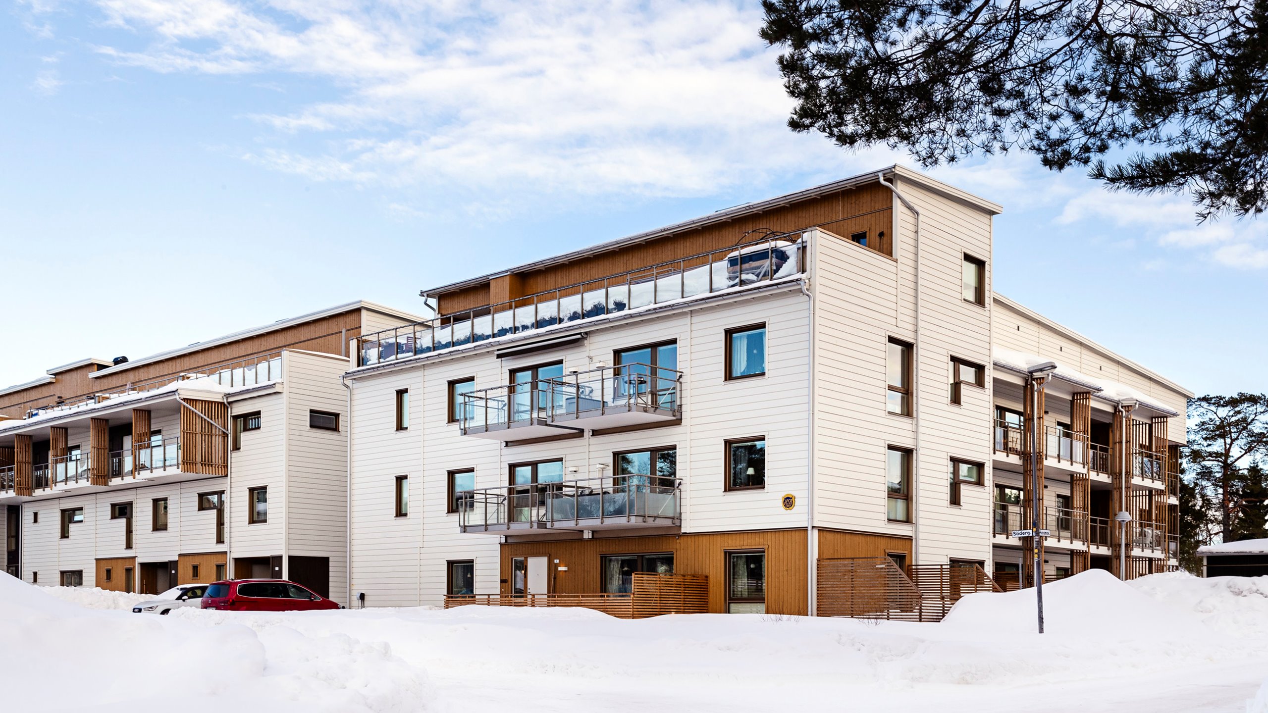 Nordmark & Nordmark arkitekter, BRF Trädgården, HSB, Lindbäcks, Lövskatan, Luleå, flerbostadshus