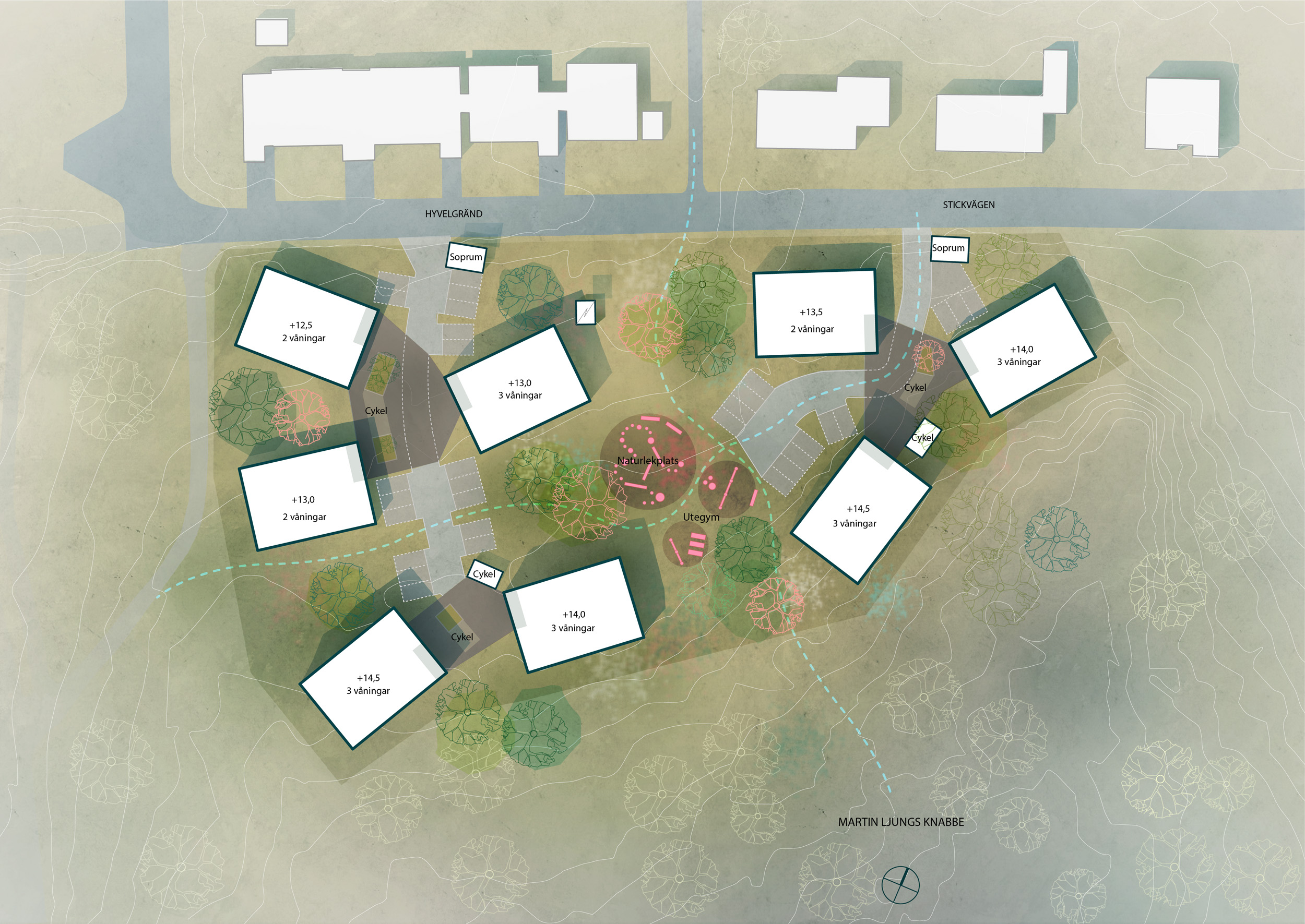 Nordmark & Nordmark arkitekter, flerbostadshus, Kv Nejden, Lindbäcks, Luleå, tävling, arkitekttävling, wood houses, trähus