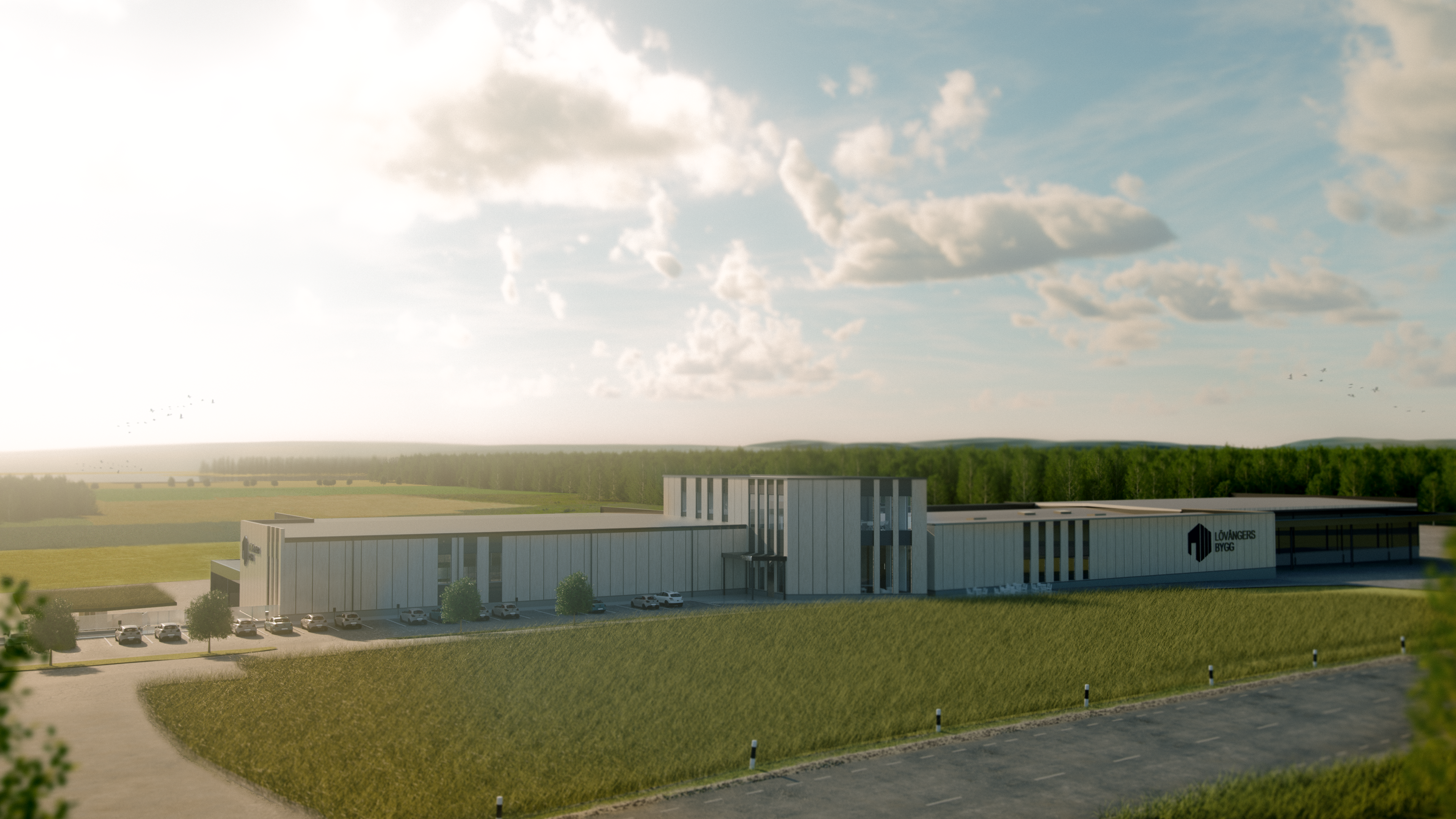 Om- och tillbyggnation industrilokal, kontorslokal, Lövångers Bygg