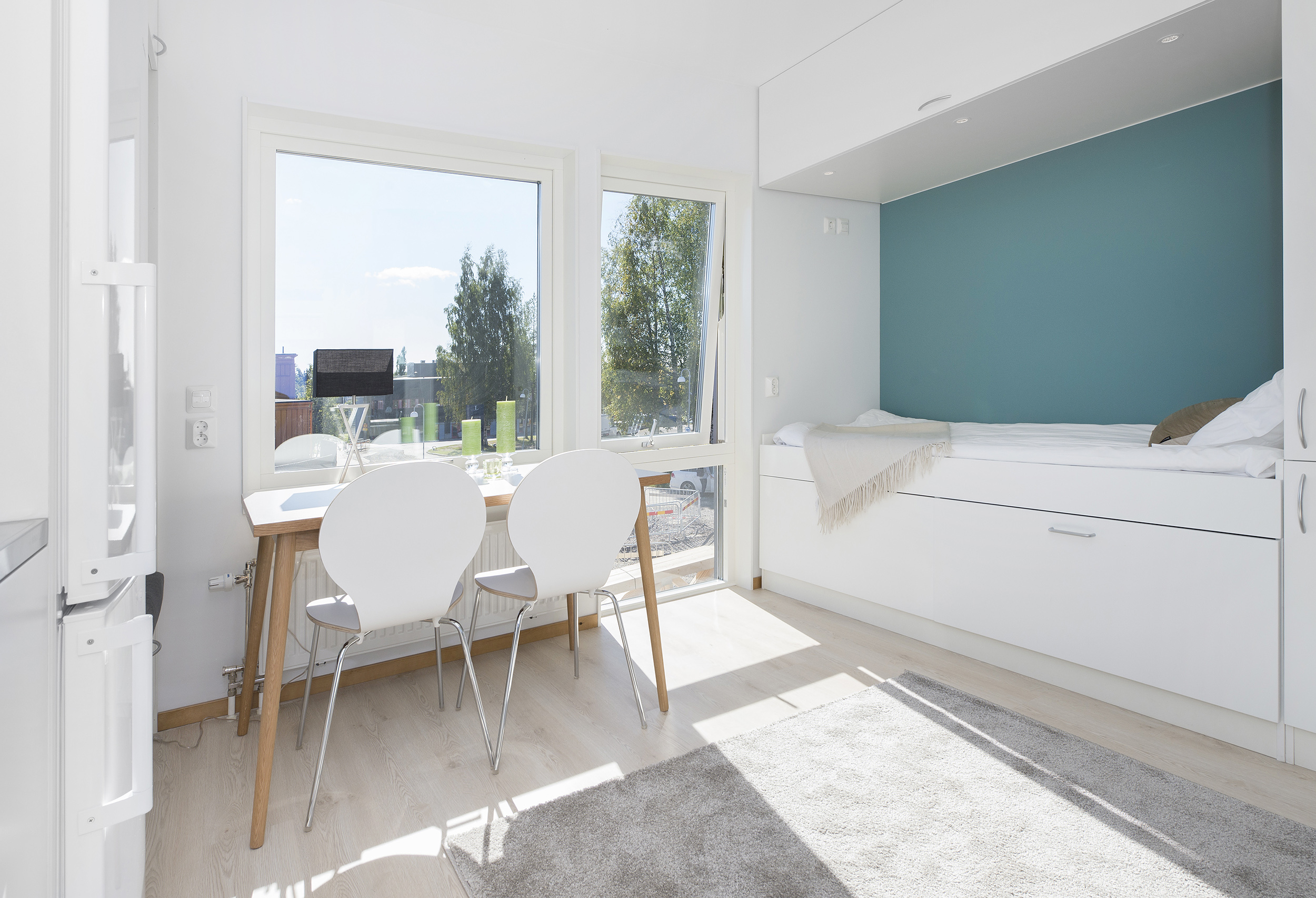 Nordmark & Nordmark arkitekter, studentbostad, 16 kvadrat, compact living, student housing, komplettan, småa, Lindbäcks