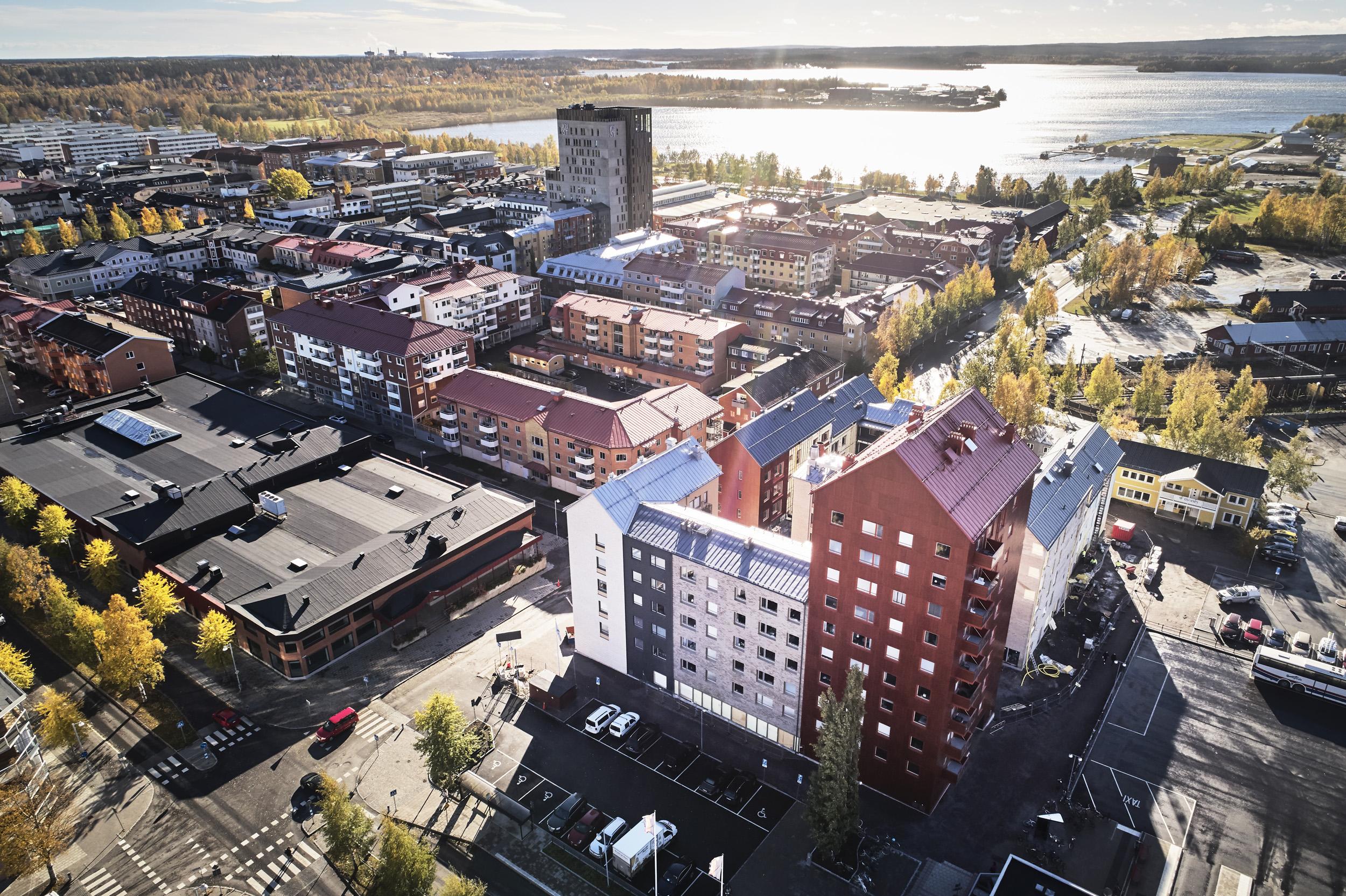 Nordmark & Nordmark arkitekter, Kv Tallen, Piteå, Lindbäcks, flerbostadshus, 