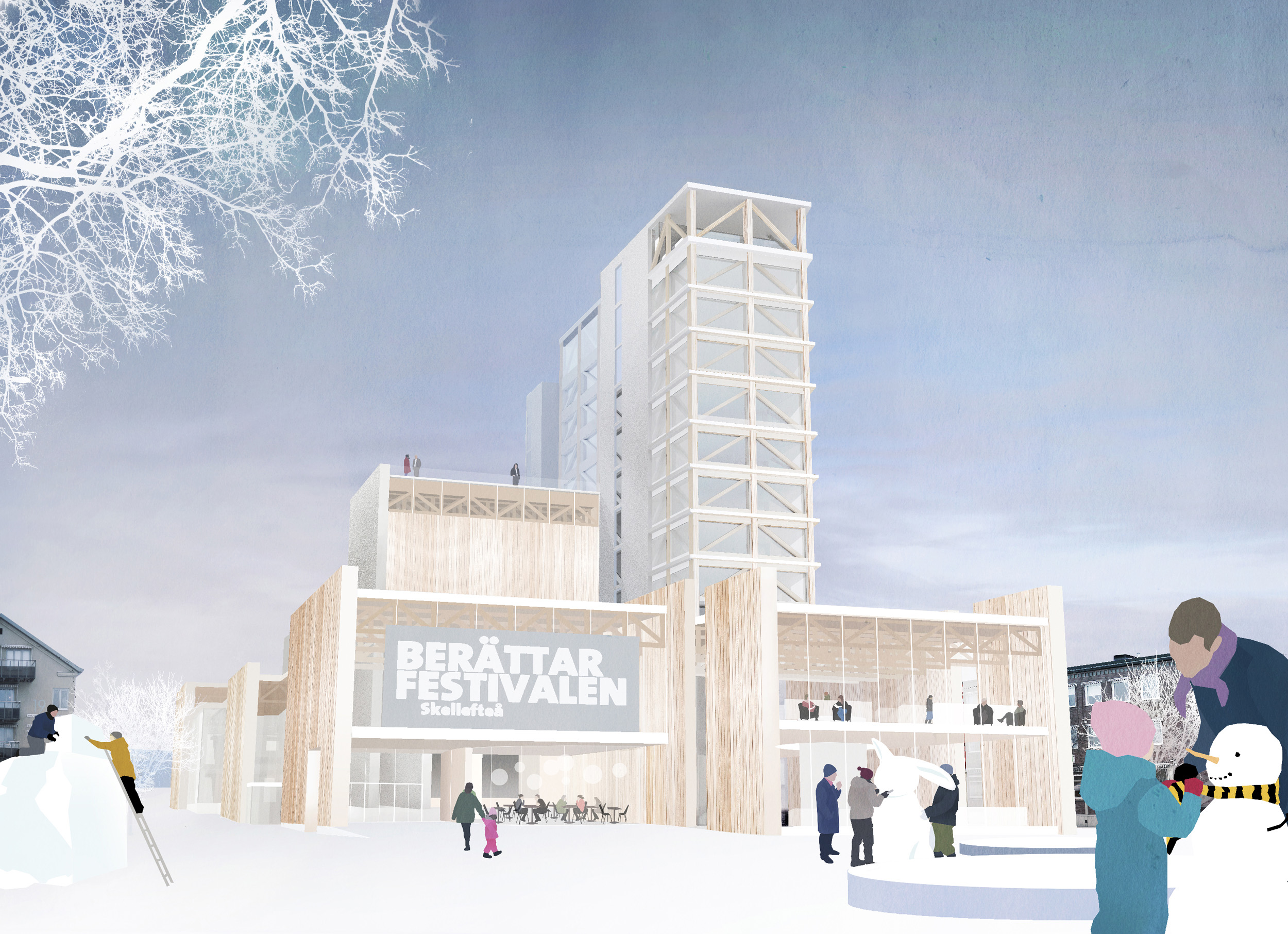 Nordmark & Nordmark arkitekter, kulturhus, Skellefteå, arkitekttävling, tävling, offentlig byggnad